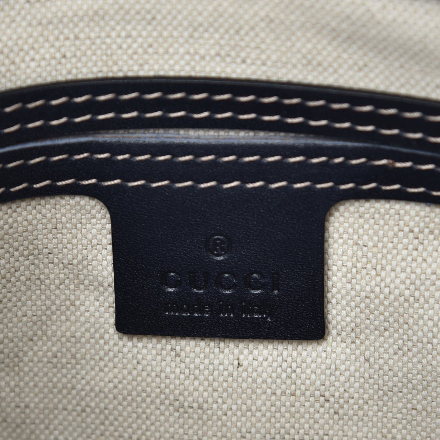 GG Supreme Monogram Small Flat Messenger Bag Navy