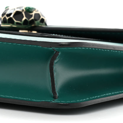 Bulgari Calfskin Small Serpenti Forever Snake Strap Crossbody Bag Emerald Green 8 of 13