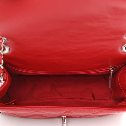 Chanel Crumpled Calfskin Medium Chain All Over Flap Red 5 of 10