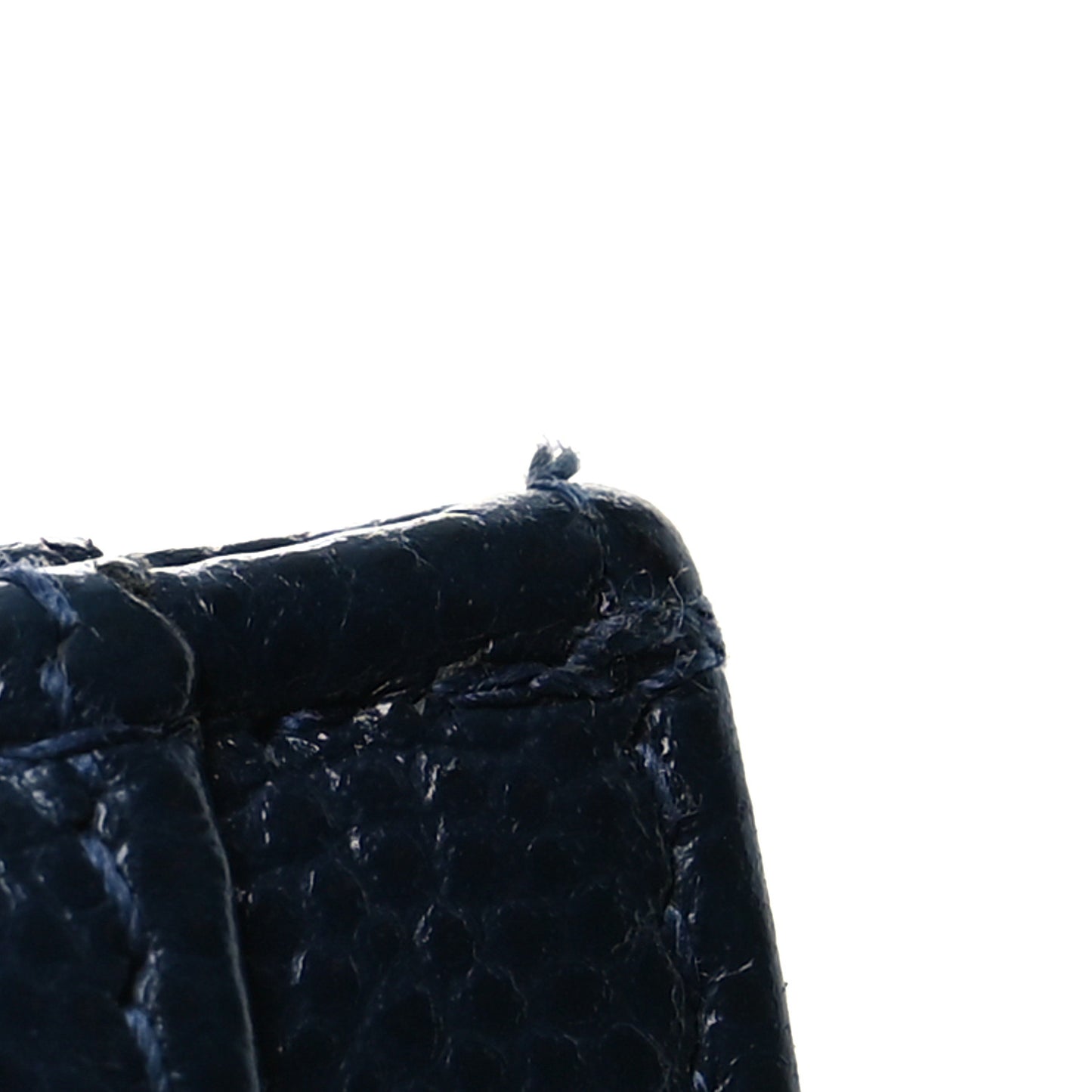 Caviar Quilted Card Holder Navy