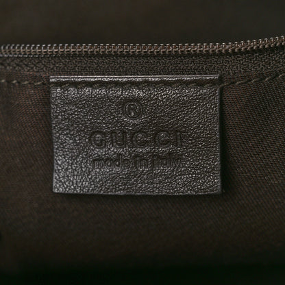 Gucci Monogram Medium D Gold Ring Hobo Dark Brown 6 of 10