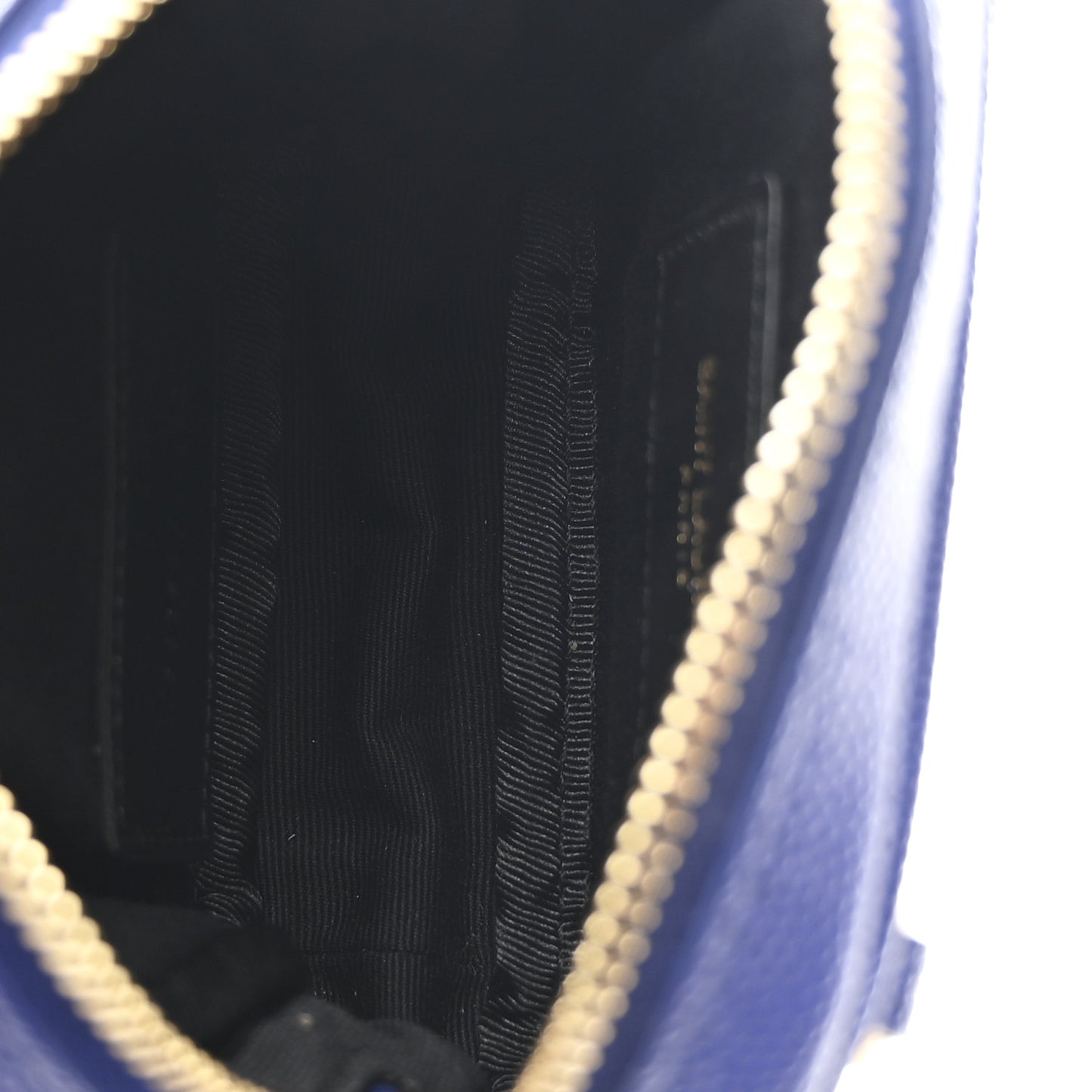 Grain De Poudre Matelasse Monogram Baby Lou Camera Bag Sapphire Blue