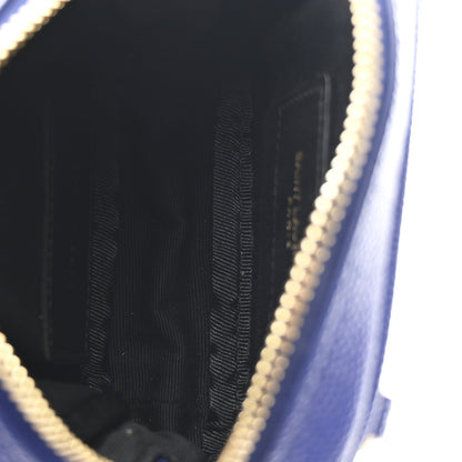 Saint Laurent Grain De Poudre Matelasse Monogram Baby Lou Camera Bag Sapphire Blue 5 of 10