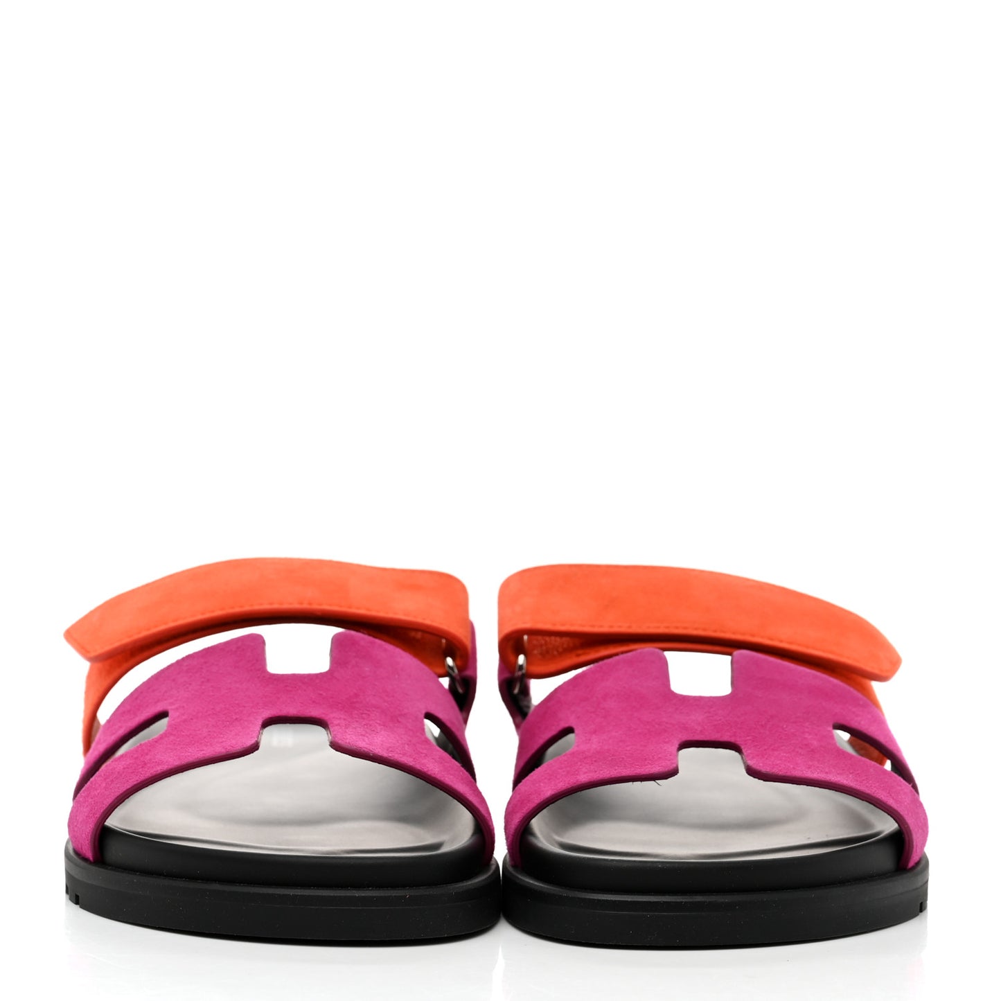 Suede Goatskin Womens Chypre Sandals 37.5 Rose Chapas Orange Synthetique