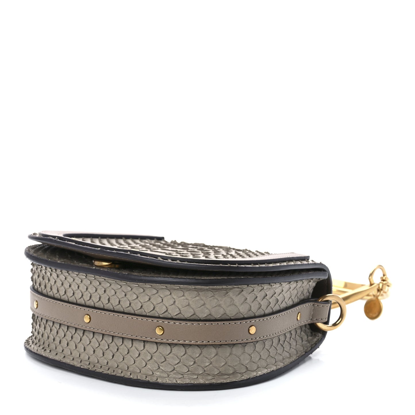 Python Small Nile Bracelet Bag Motty Grey
