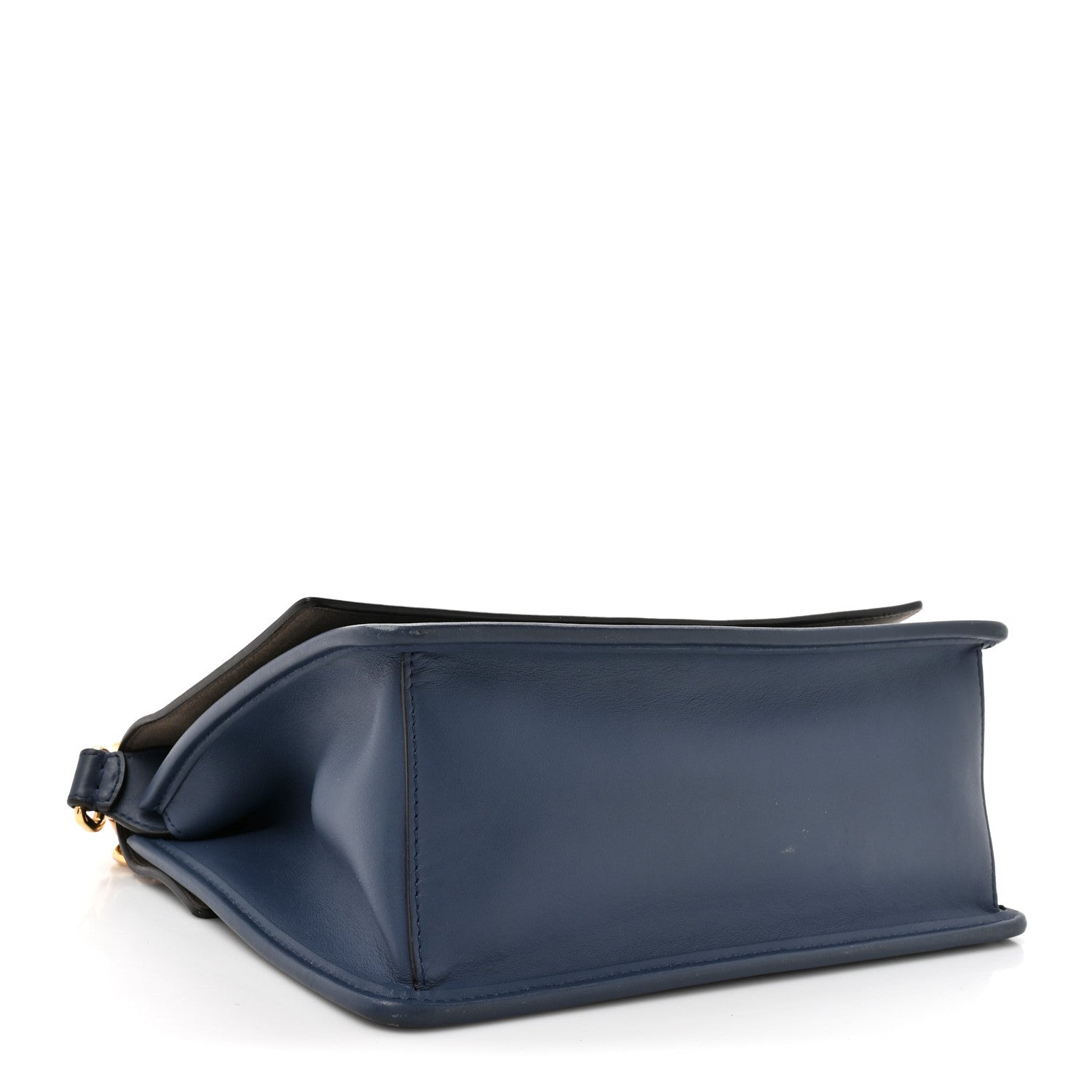 Fendi Vitello Century Opaco F is Fendi Kan I Shoulder Bag Blu Scuro 4 of 19