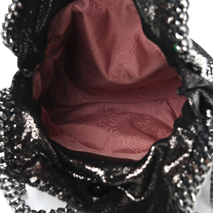 Stella McCartney Chamois Shiny Dotted Mini Falabella Fold Over Tote Ruthenium 5 of 9
