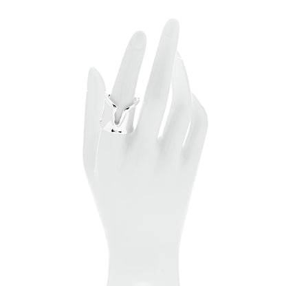 Tiffany Sterling Silver Elsa Peretti Split Ring 57 8 2 of 5