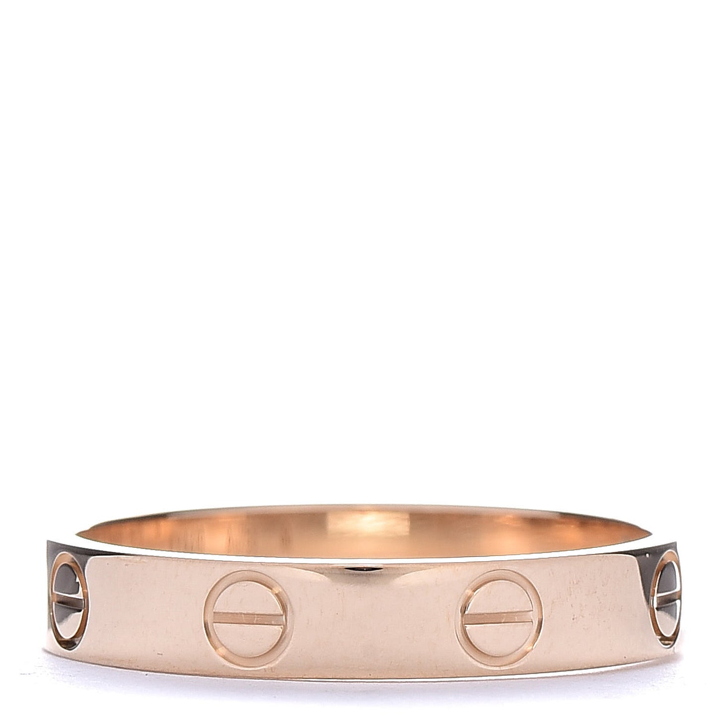 18K Yellow Gold 3.5mm LOVE Wedding Band Ring 55 7.25