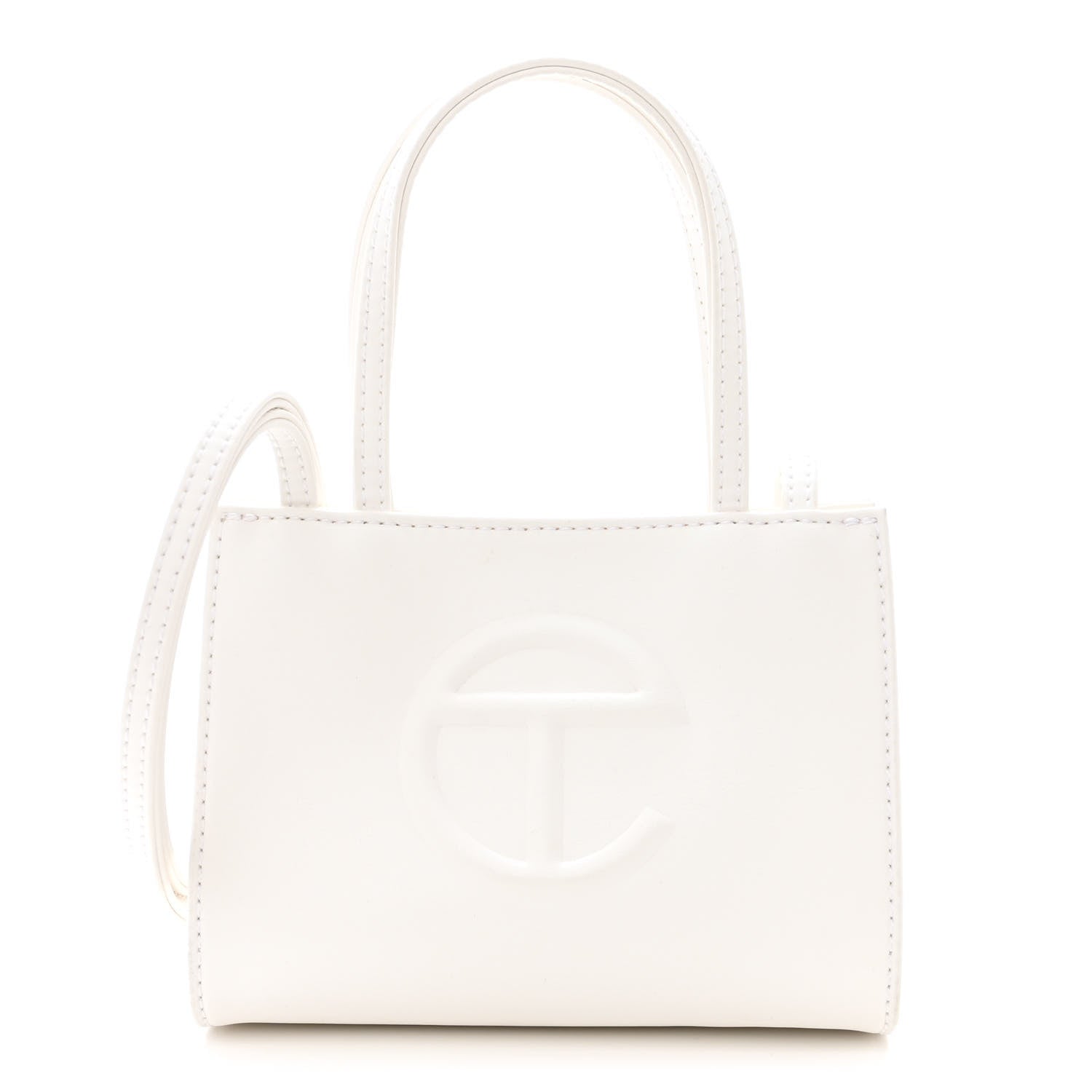 Telfar Vegan Leather Small Shopping Bag White 1 of 12
