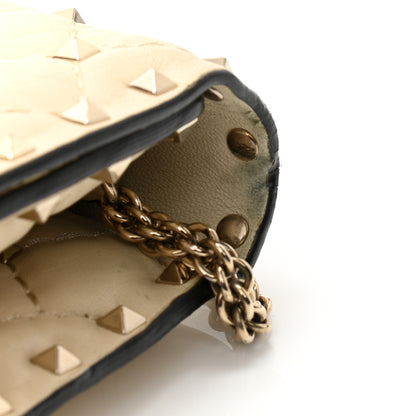 Valentino Garavani Nappa Rockstud Spike Wallet on Chain Light Ivory 12 of 12