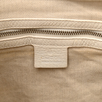Gucci Guccissima Medium Techno Horsebit Hobo White 6 of 20