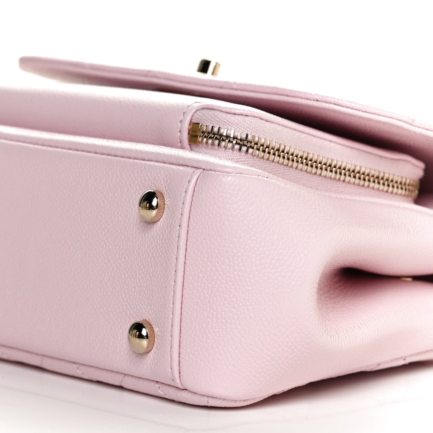 Caviar Quilted Small Business Affinity Flap Light Pink