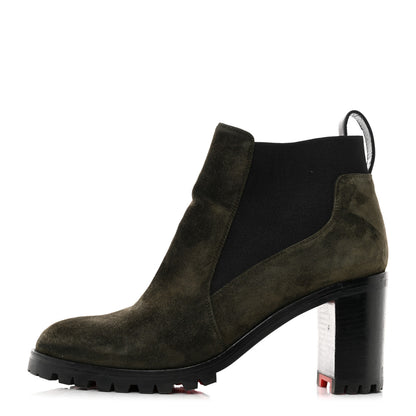 Christian Louboutin Calfskin Marchacroche 70 Chelsea Boots 38 Tyrol 1 of 8
