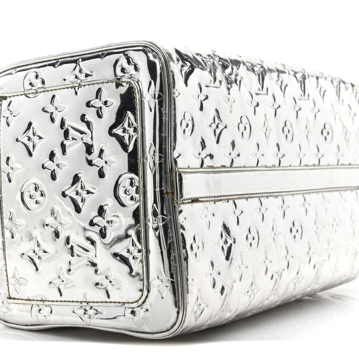 Louis Vuitton Monogram Miroir Speedy 35 Silver 8 of 9