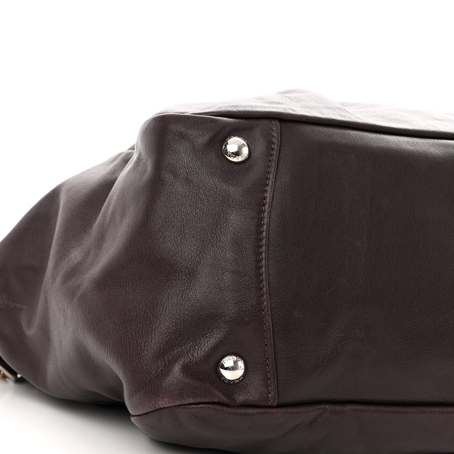 Prada Soft Calfskin Shopping Tote Prugna 8 of 10