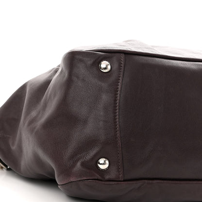 Prada Soft Calfskin Shopping Tote Prugna 8 of 10