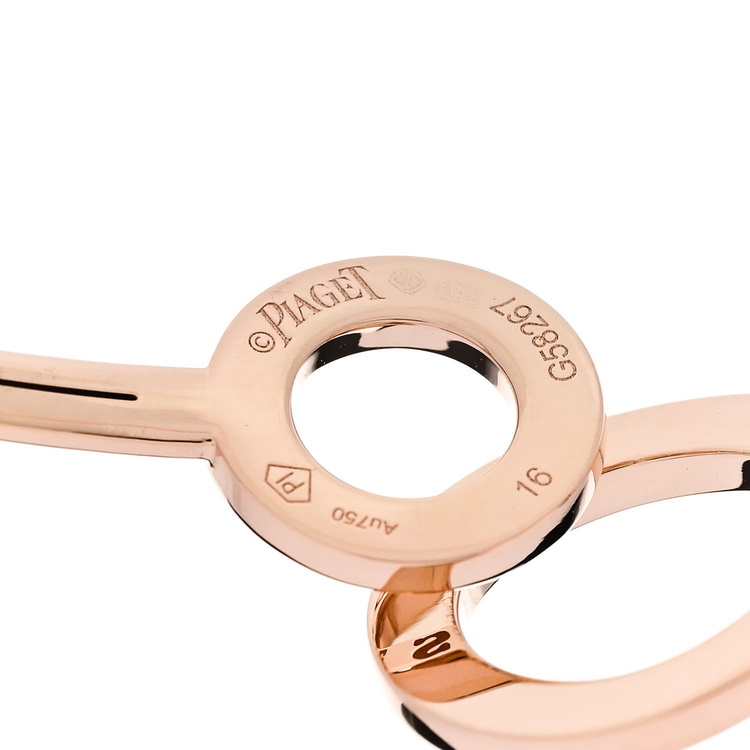 Piaget 18K Rose Gold Diamond Possession Toi & Moi Bypass Bangle Bracelet 3 of 3