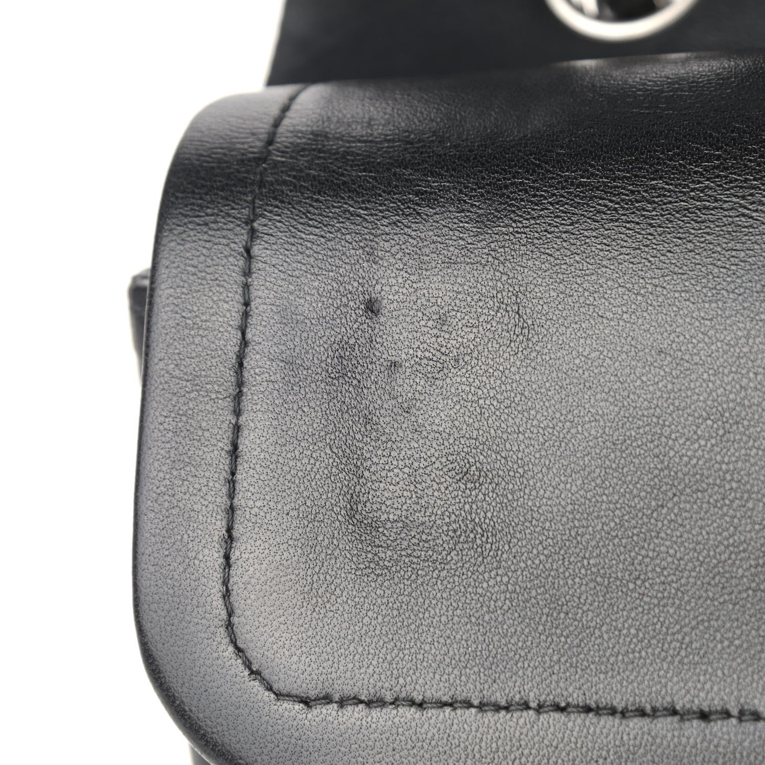 Chanel Lambskin Quilted Medium Double Flap Black 12 of 15
