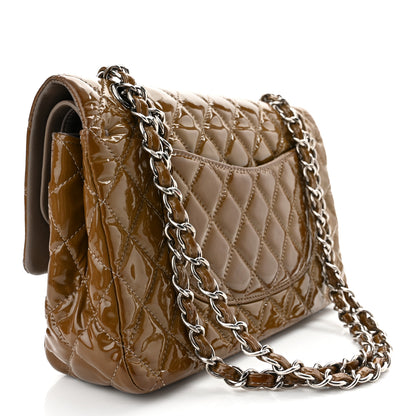 Chanel Patent Quilted Medium Double Flap Dark Green 2 of 10