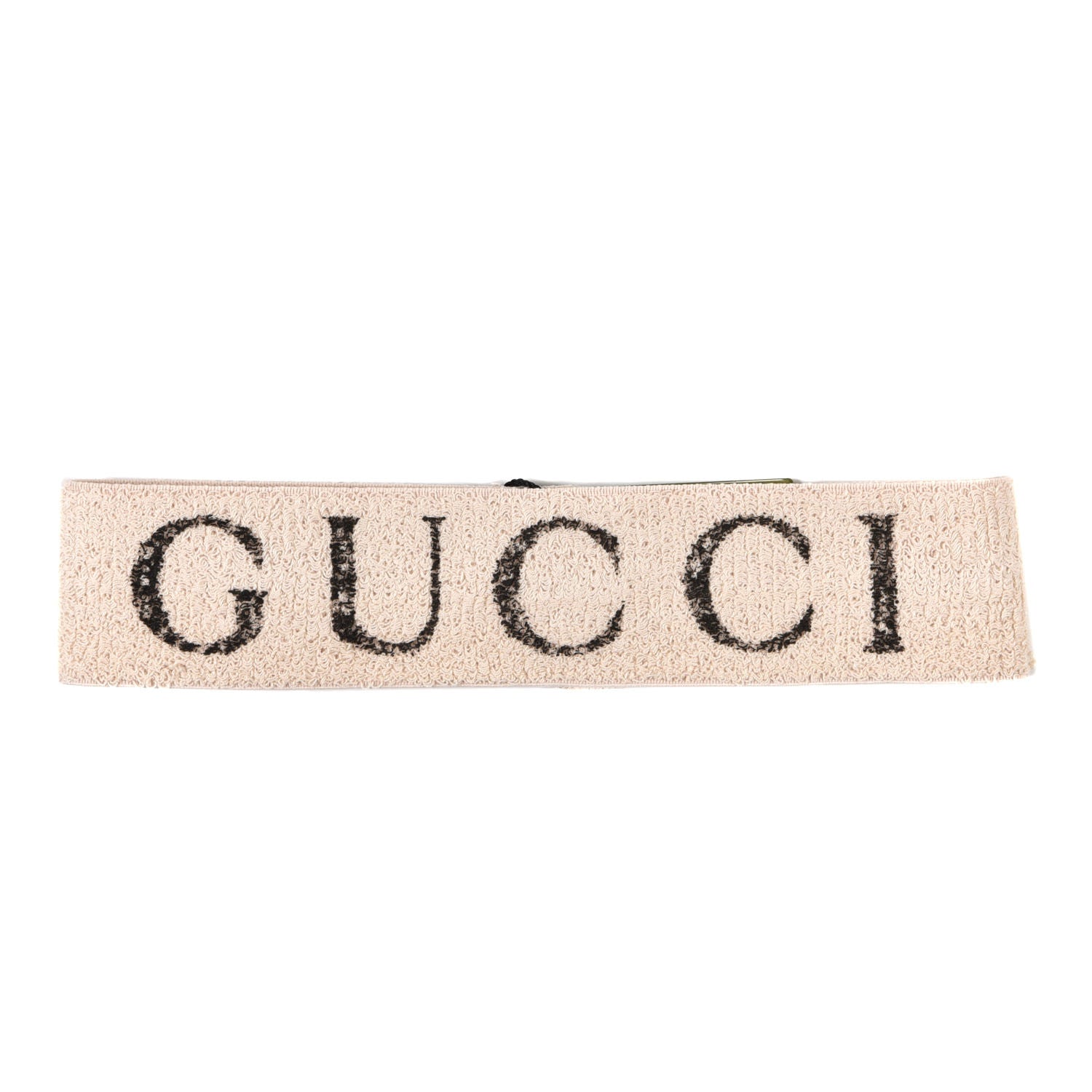 Gucci Cotton Elastic Gucci Logo Headband White 1 of 4