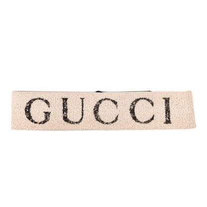 Gucci Cotton Elastic Gucci Logo Headband White 1 of 4