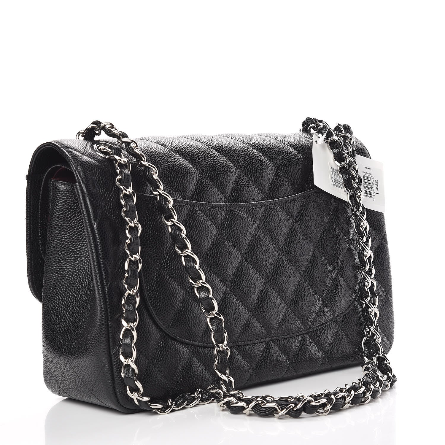 Chanel Caviar Quilted Jumbo Double Flap Black 3 of 11