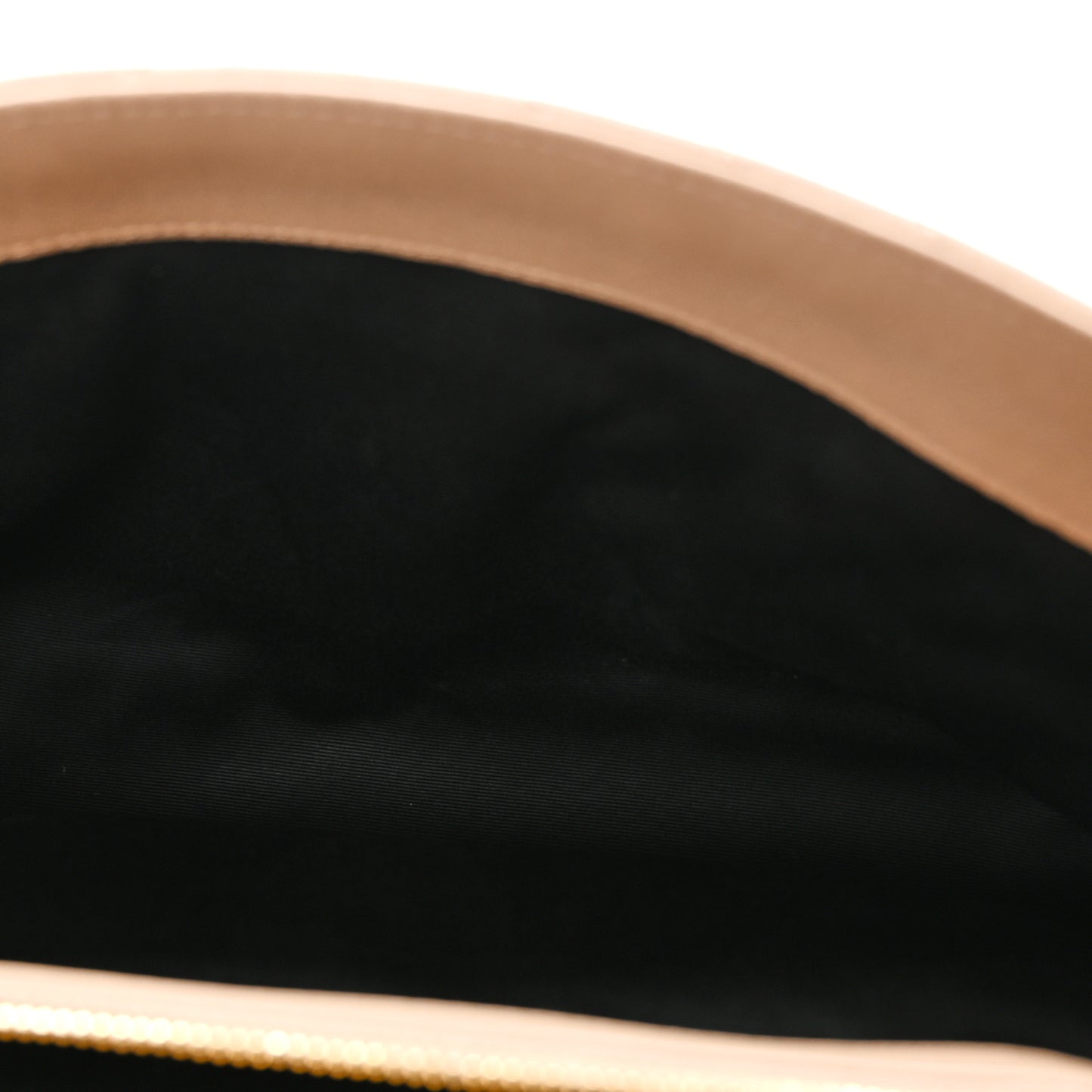 Sheepskin Matelasse Chevron Monogram Large College Satchel Dark Beige
