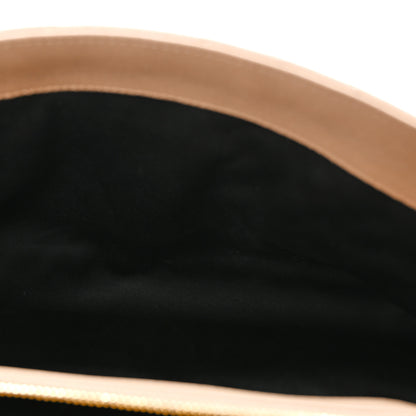 Saint Laurent Sheepskin Matelasse Chevron Monogram Large College Satchel Dark Beige 5 of 11
