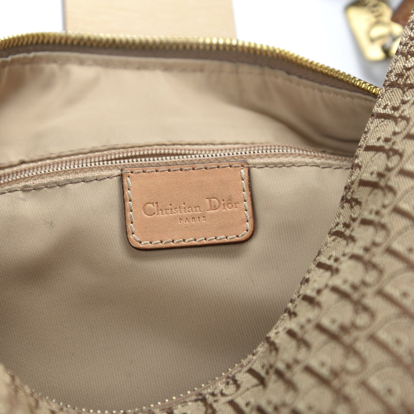 Monogram Street Chic Hobo Beige