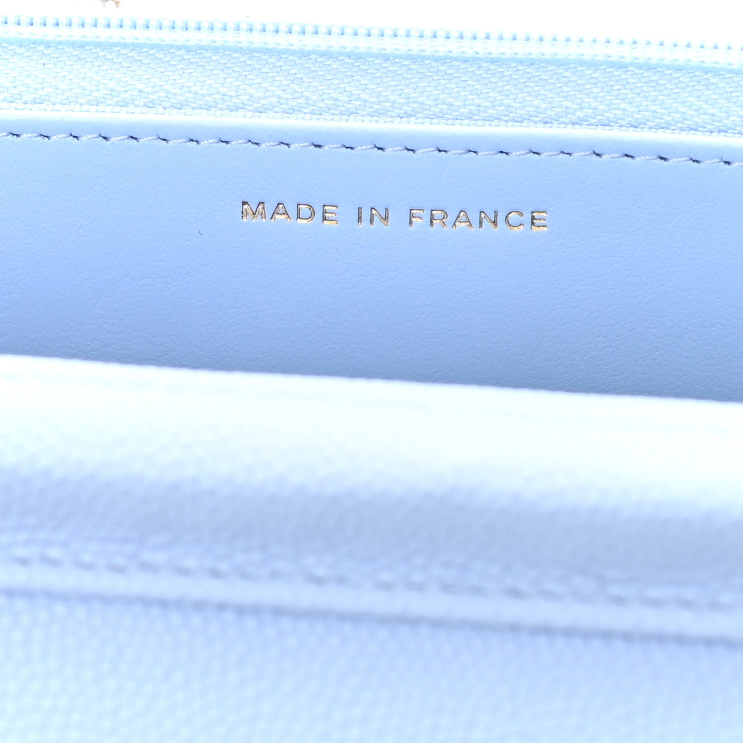 Chanel Caviar Quilted Wallet On Chain WOC Blue 7 of 12