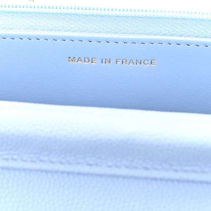 Chanel Caviar Quilted Wallet On Chain WOC Blue 7 of 12