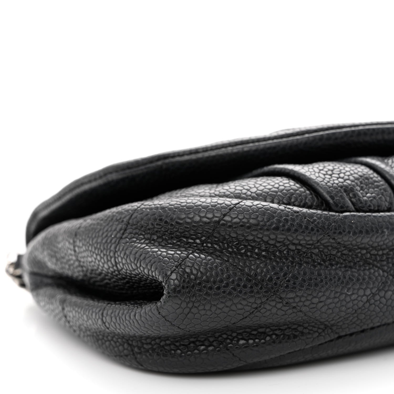 Chanel Caviar Half Moon Wallet On Chain WOC Black 10 of 12