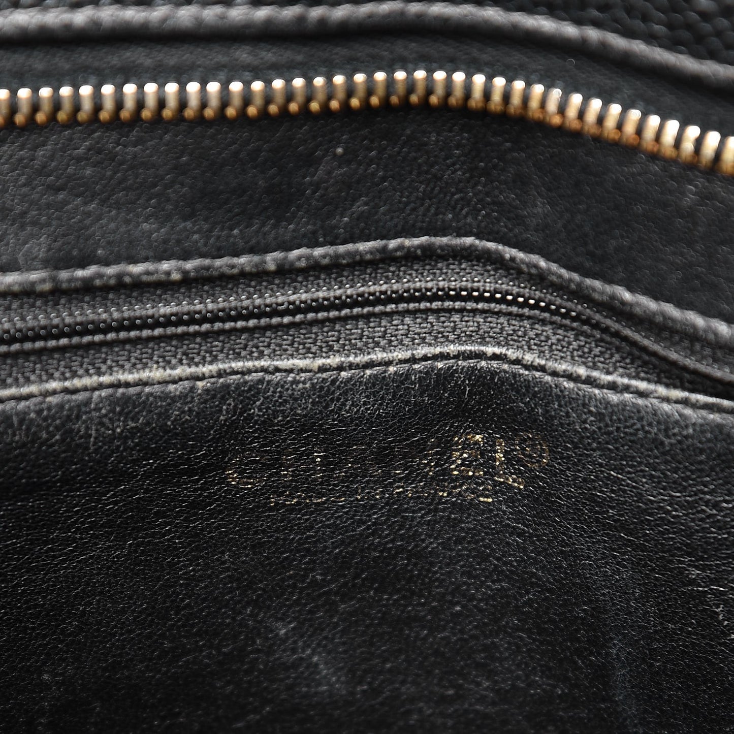 Caviar Quilted Medallion Tote Black