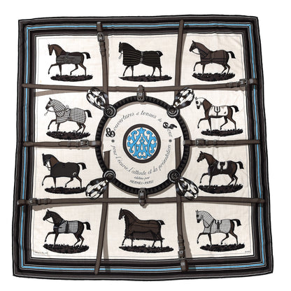 Hermes Cashmere Silk Couvertures Et Tenues de Jour Shawl 140 1 of 7