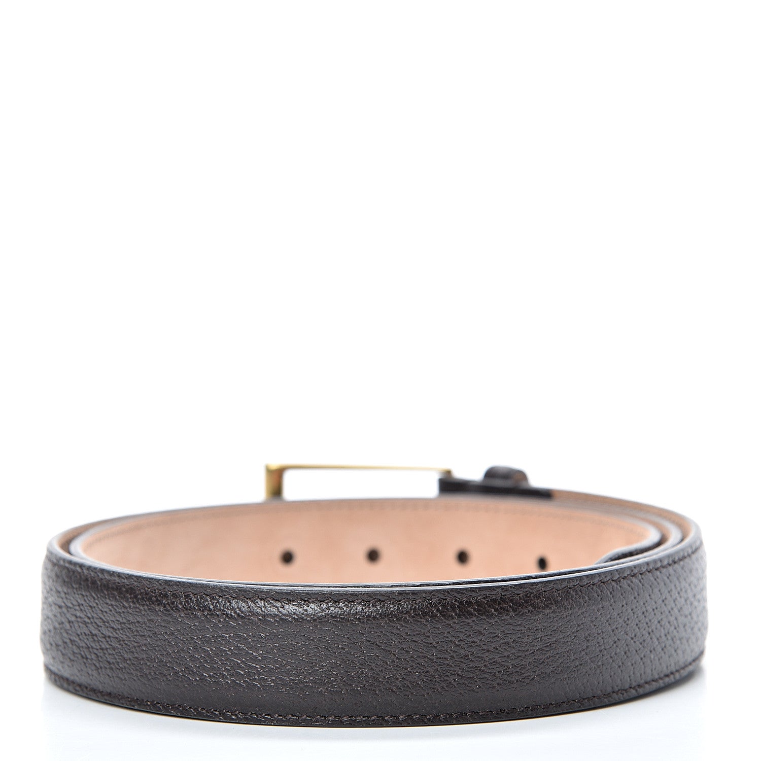 Gucci Textured Calfskin 30mm Belt 100 40 Dark Cocoa 2 of 5