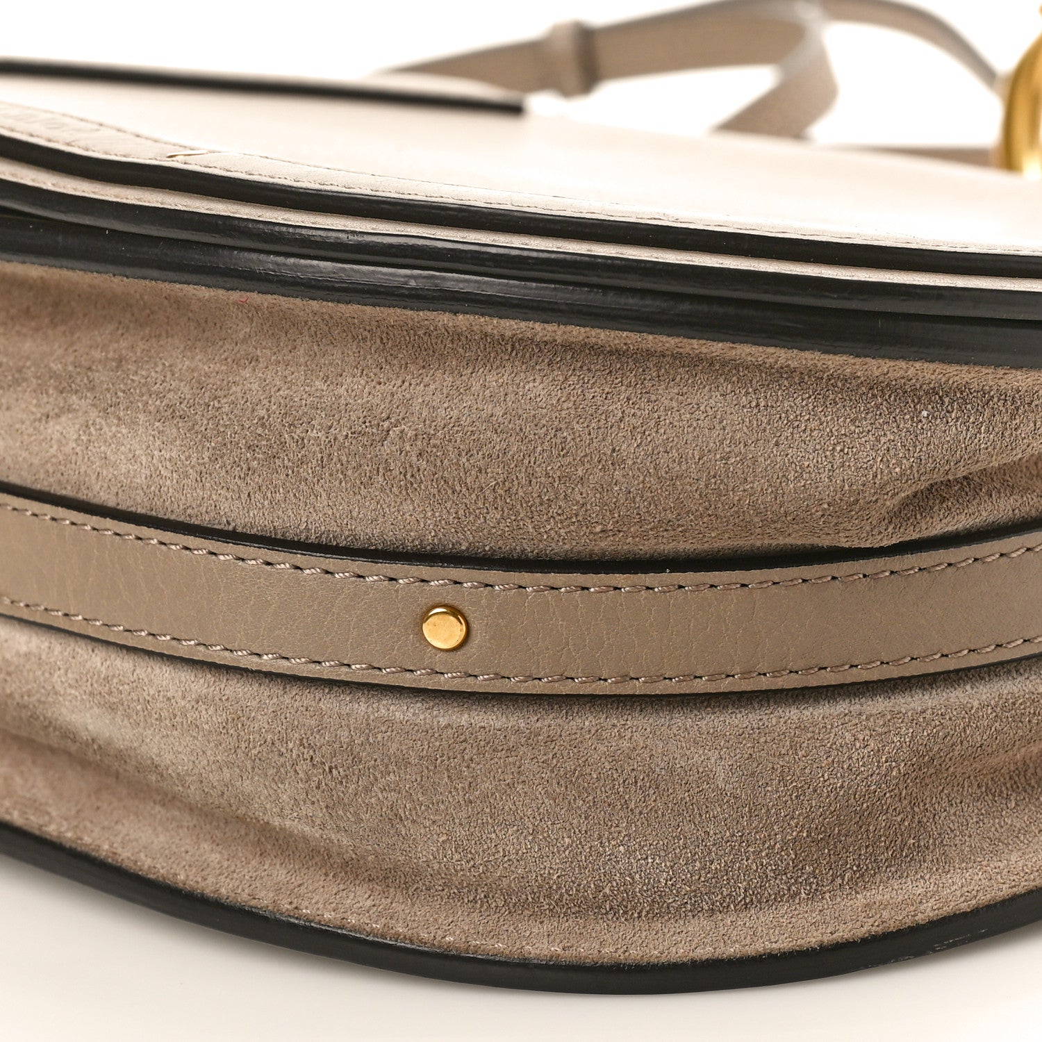 Chloe Calfskin Suede Medium Nile Bracelet Bag Motty Grey 12 of 12