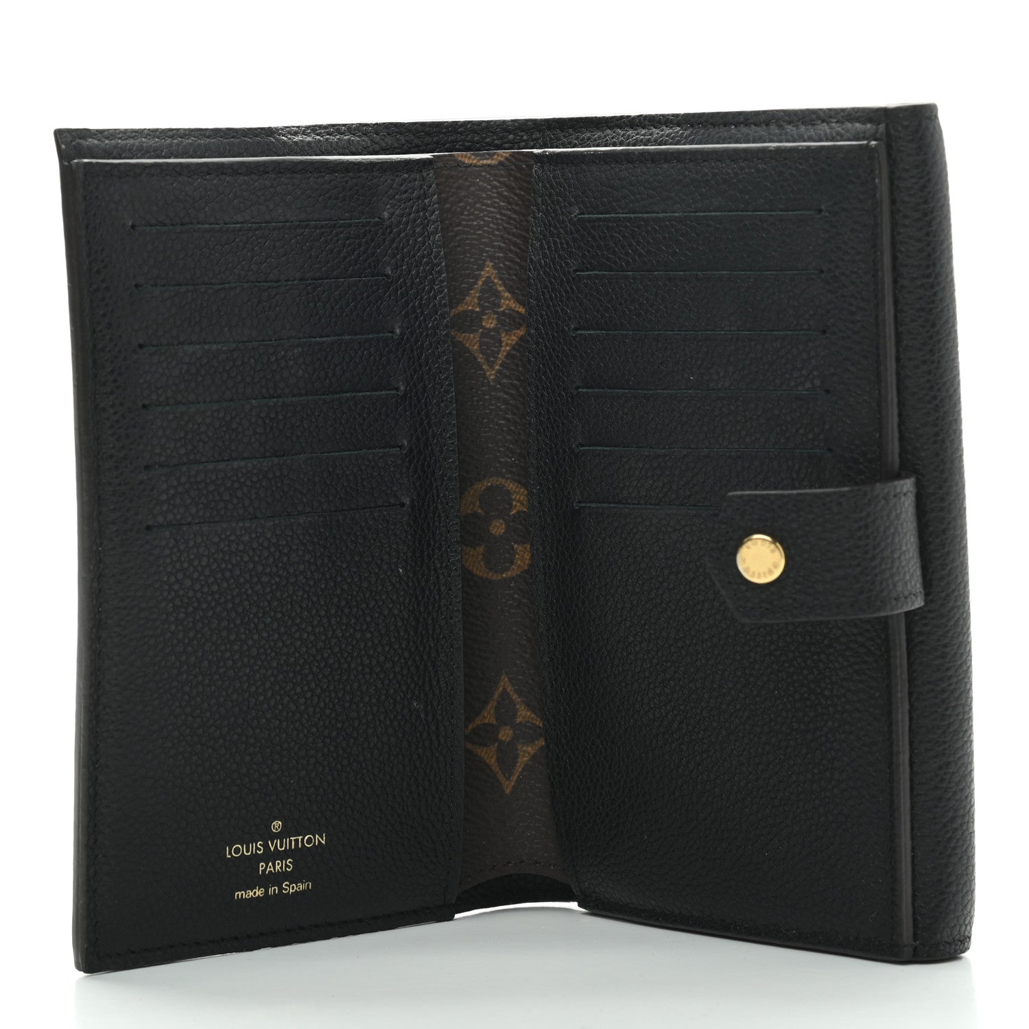 Louis Vuitton Monogram Pallas Compact Wallet Black 6 of 8