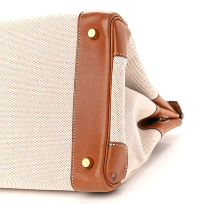 Hermes Toile Barenia Birkin 35 Fauve 17 of 17