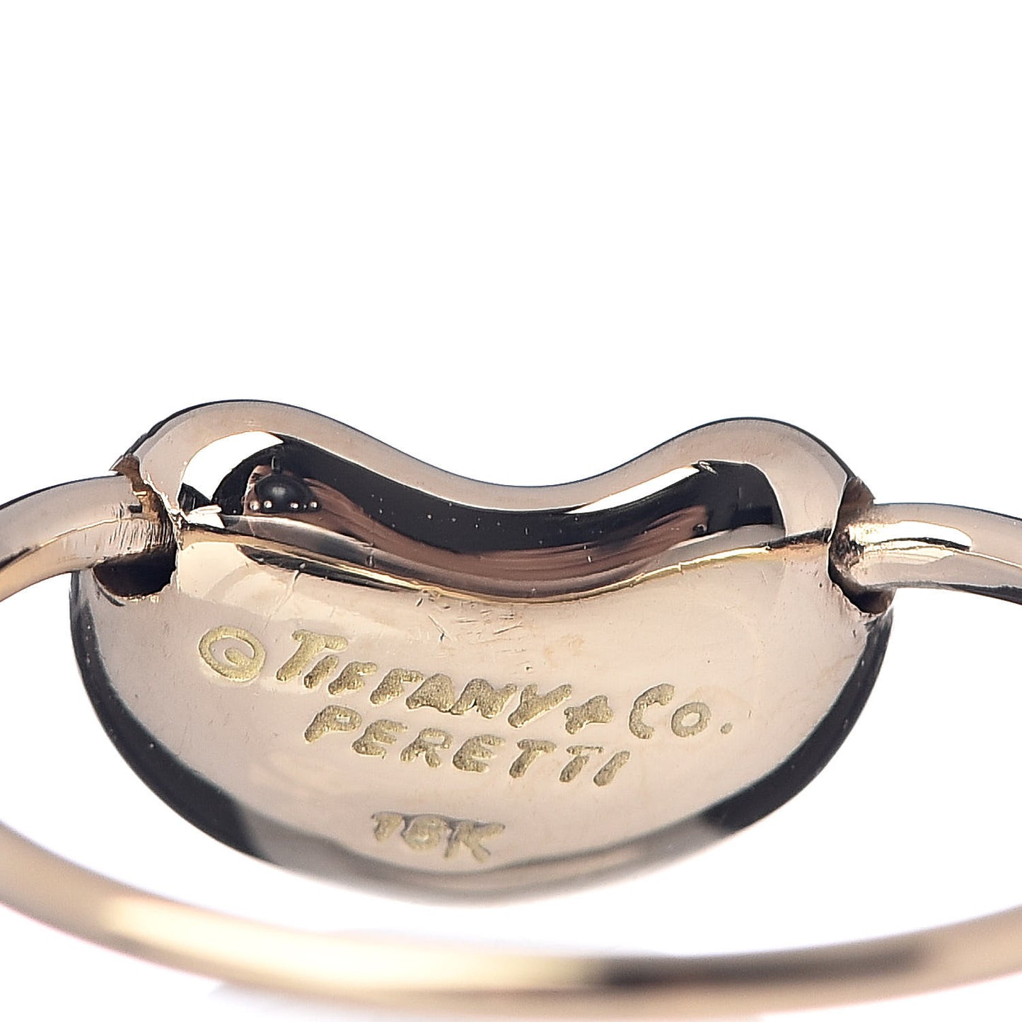 18K Yellow Gold Elsa Peretti Bean Ring 50 5.5