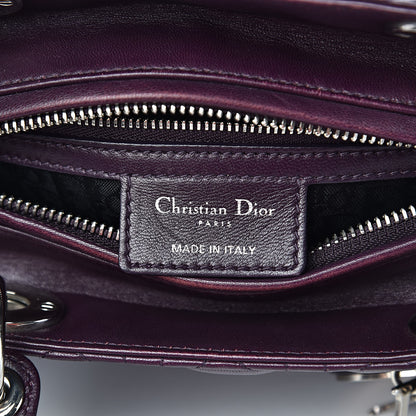 Christian Dior Lambskin Cannage Medium Lady Dior Purple 6 of 11