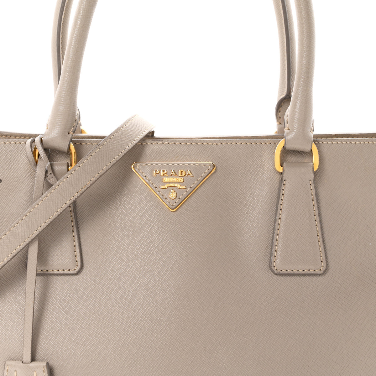 Saffiano Lux Medium Tote Argilla