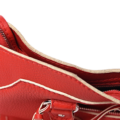 Balenciaga Supple Grained Calfskin Classic Silver Hardware Highlight City Rouge Fraise 8 of 14