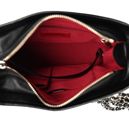 Chanel Aged Calfskin Quilted Small Gabrielle Hobo Black 5 of 12