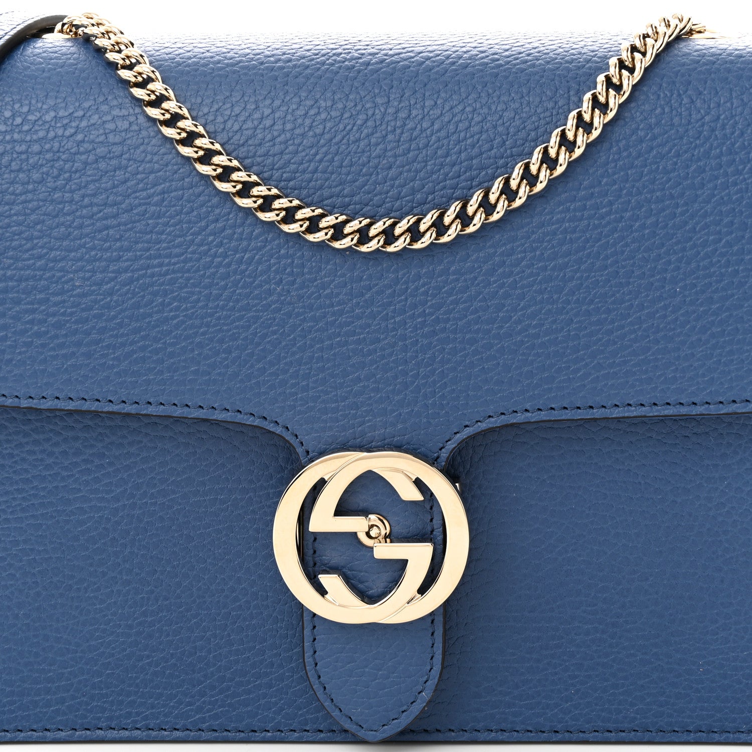 Gucci Dollar Calfskin Interlocking G Shoulder Bag Caspian 8 of 11