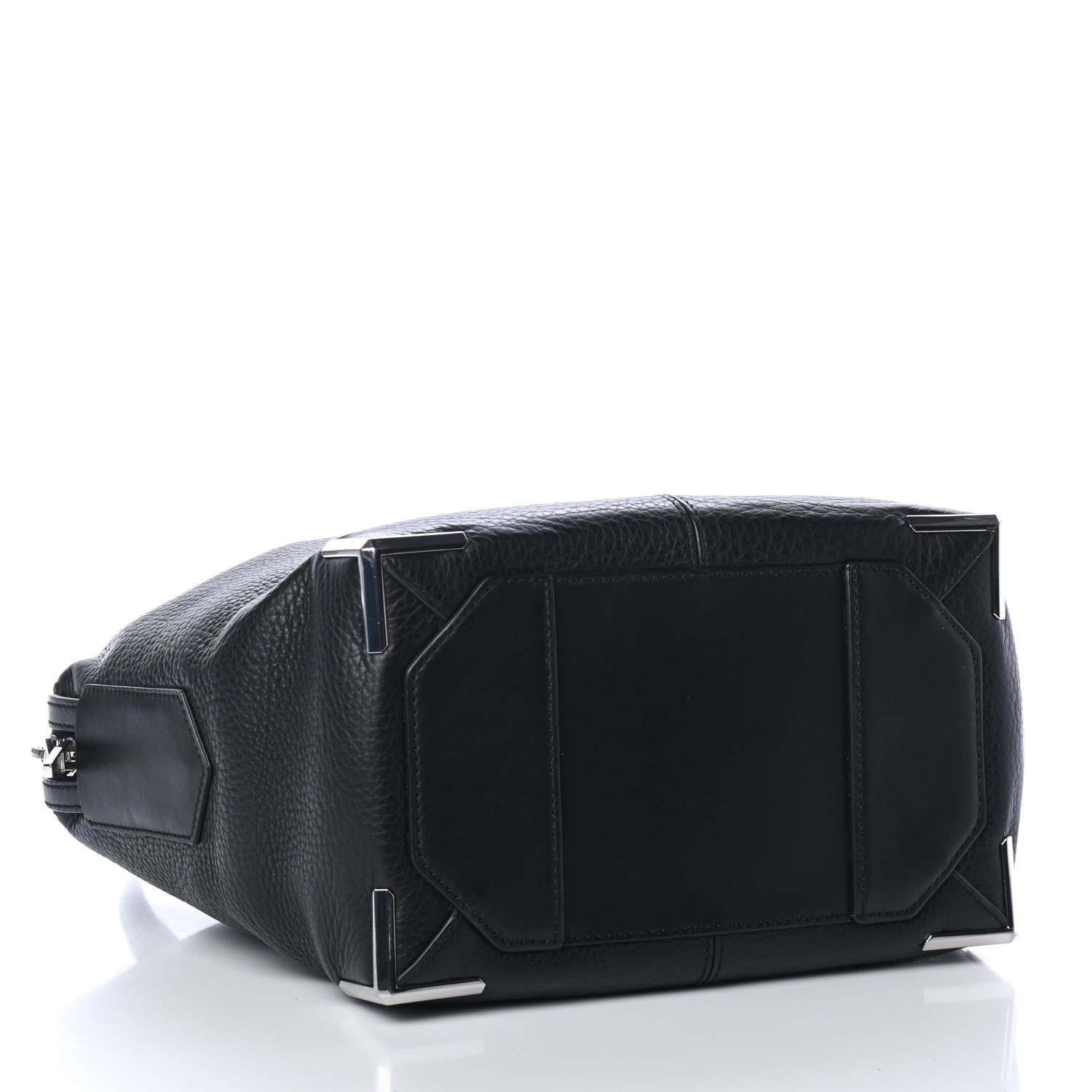 Alexander Wang Pebbled Calfskin Small Emile Black Silver Hardware 4 of 4