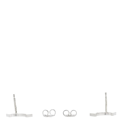 Tiffany Sterling Silver T Smile Stud Earrings 3 of 6