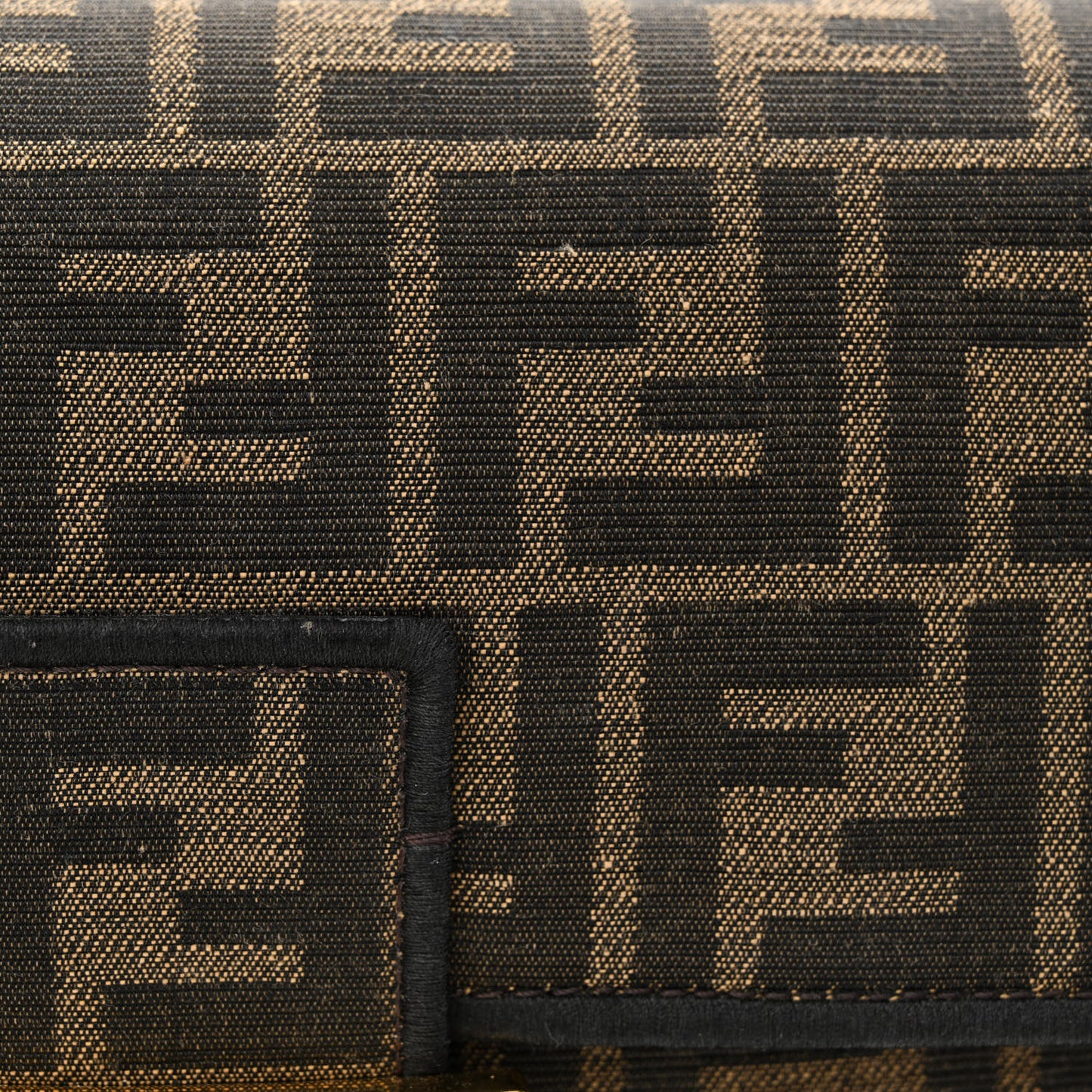 Fabric Jacquard FF 1974 Medium Baguette Tobacco Moro Black