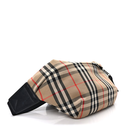 Burberry Bonded Cotton Vintage Check Medium Bum Bag Archive Beige 4 of 9