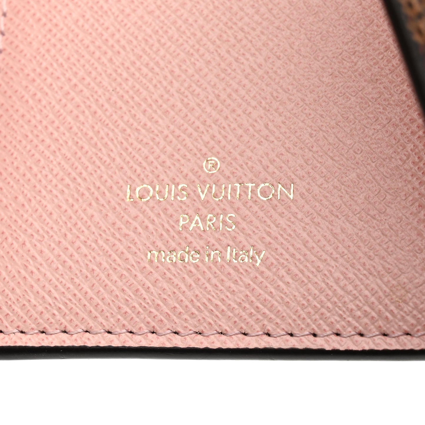 Damier Ebene Victorine Wallet Rose Ballerine